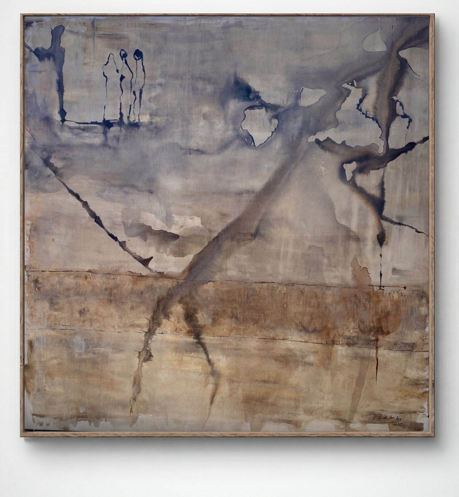 Cuadro abstracto «Bruma» en acrílico y técnica mixta de Beatriz de la Noi — disponible en Valparaíso, Región de Valparaíso